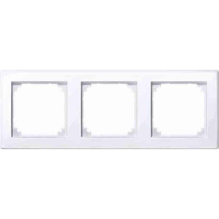 Merten 3-Fach Steckdosenrahmen Weiss 22.3 X 8.1 Cm