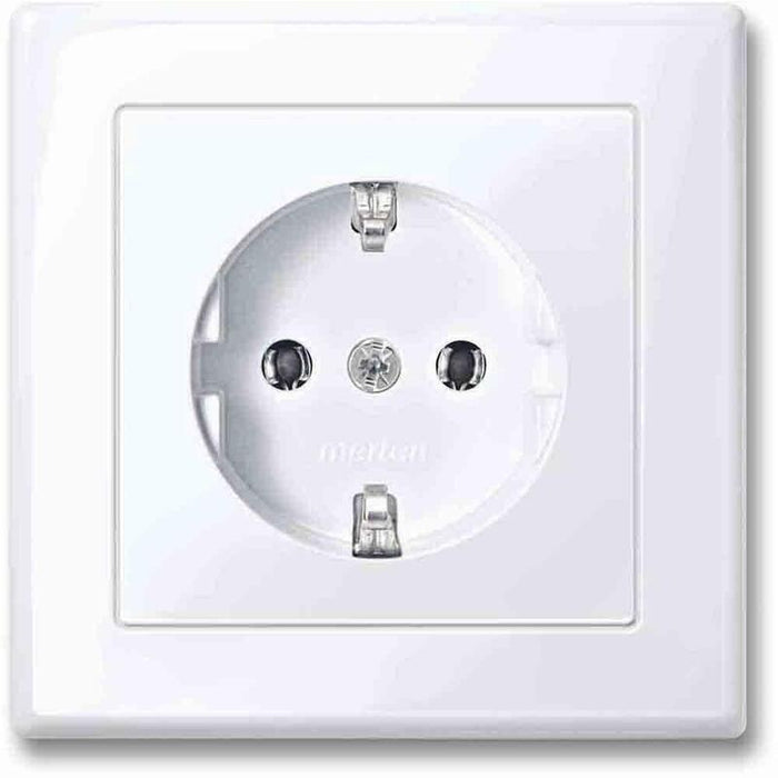 Merten Meg2301-1425 Schuko-Steckdose Mit Voller Abdeckplatte. A