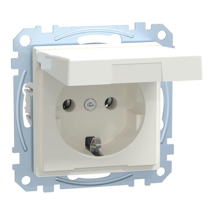 Merten Meg2311-0419 Schuko-Toma De Corriente Con Tapa Abatible Blanco Polar.
