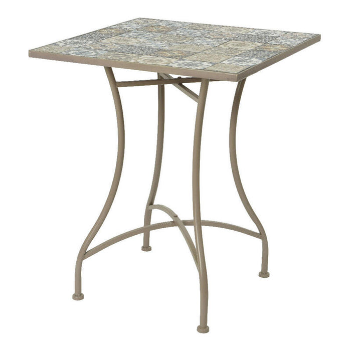 Mesa Mosaico 58x58x72cm Modelo Bistro Para Exterior