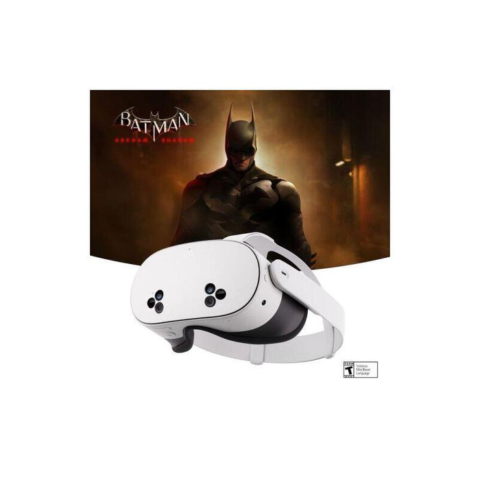 Meta Quest 3s 256gb All In One Vr Headset With Batman: Arkham Shadow Game Bundle, White Eu Sk-1000209-01
