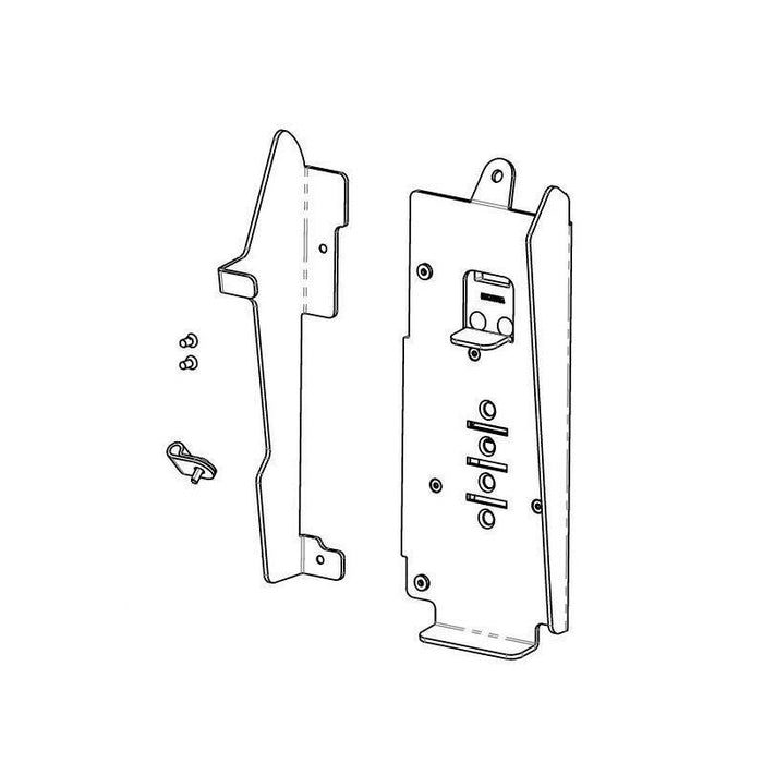 Metal Flexipole Backplate For  Castles S1f2 Payment Terminal