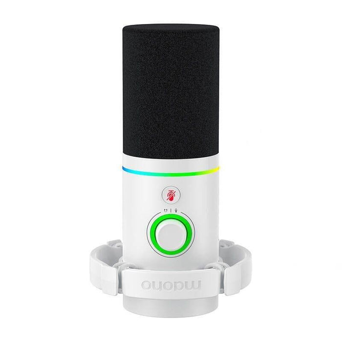 Micrófono Maono Pd200x Rgb Blanco  Usb Para Grabación Y Transmisión En Pc