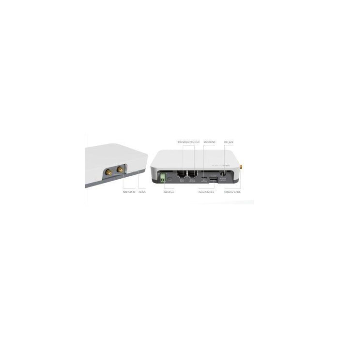 Mikrotik (Knot Lr8 Kit) Rb924ir-2nd-Bt5&Amp Bg77&Amp R11e-Lr8 Gateway Iot, 2 Puertos 10/100 (Poe In Y Out) Wireless Doble Cadena, Bluetooth Y Gps, Sin Antena Lora Integrada