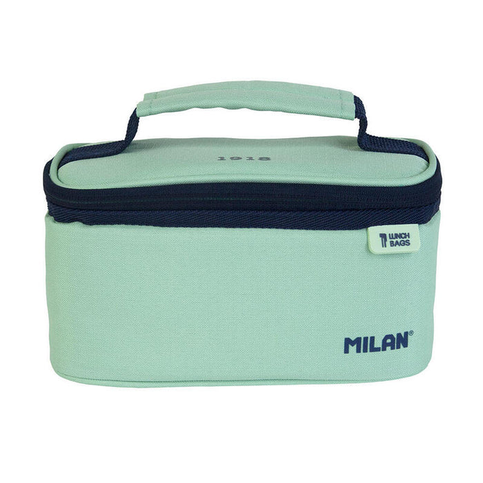 Milan Bolsa Isotérmica Porta Alimentos Pequeña 1 Recipiente 1,5l Serie 1918 Azul Verde