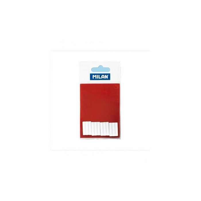 Milan Estuche 12 Gomas De Recambio Abrasivas Para Borrador Electrico Mod. 30767 Blanco