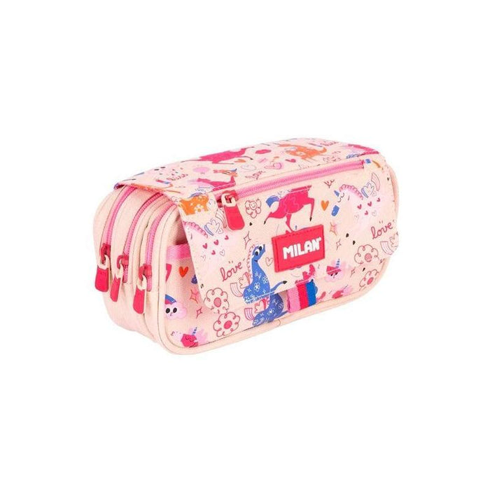 Milan Portatodo 4 Cremalleras Con Solapa Serie Especial Flowicorn