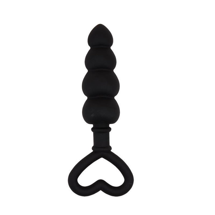 Mini Cadena Anal 15.6 X 3.4 Cm Silicona Negro