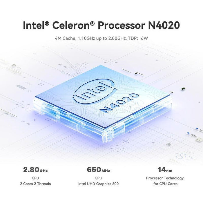 Mini Pc Beelink Ipc-G Intel N4020/4gb/64gb Ssd/Windows 11 Negro