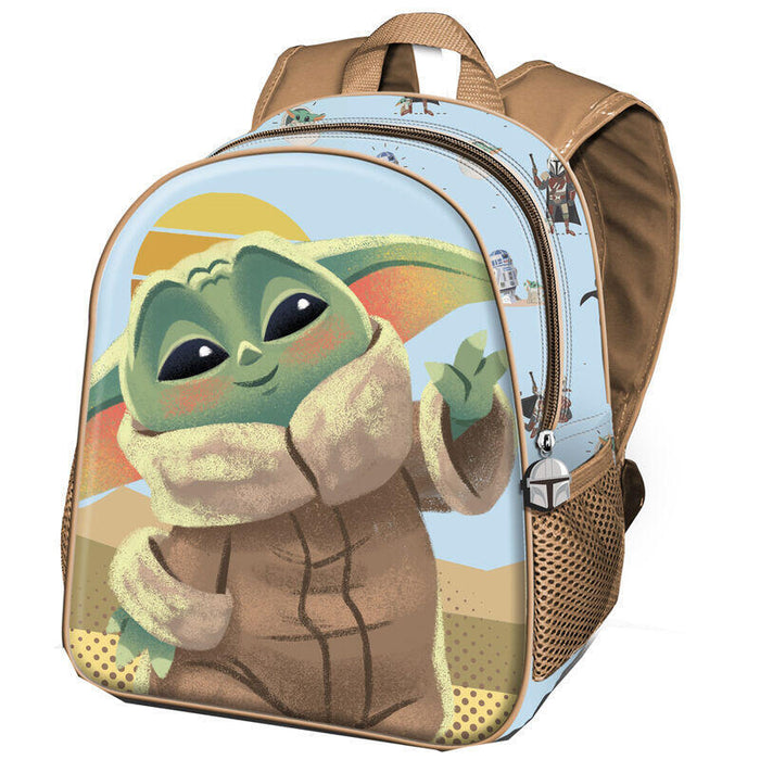 Mochila 3d Say Hi Grogu The Mandalorian Star Wars 31cm