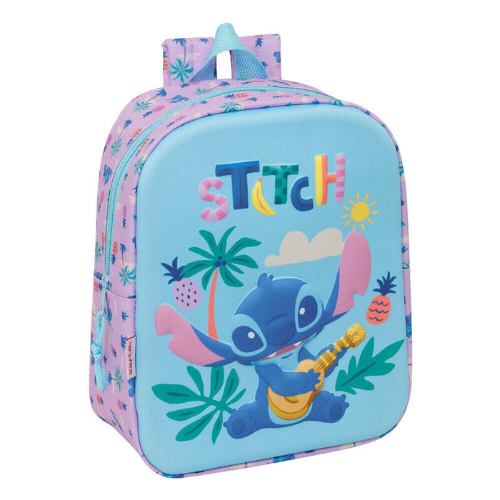 Mochila 3d Stitch Disney 27cm