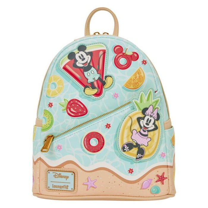 Mochila Disney Mickey & Minnie Beach Fun Loungefly 26cm