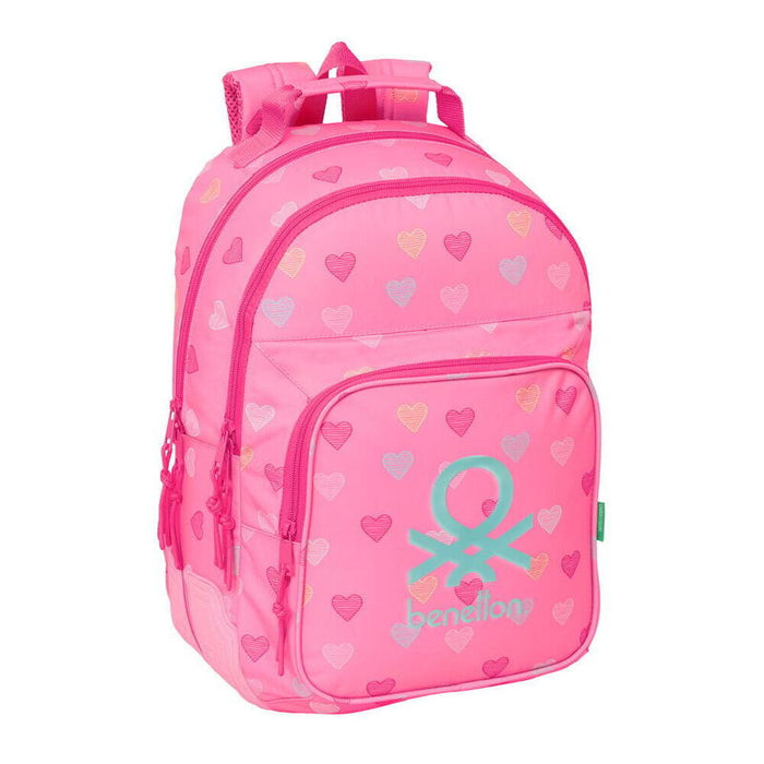 Mochila Heart Benetton 42cm Adaptable