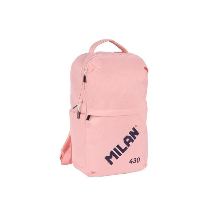 Mochila  Milan Urbana Compacta Con Cierre De Seguridad 15l Colección 430 Since 1918 Rosa