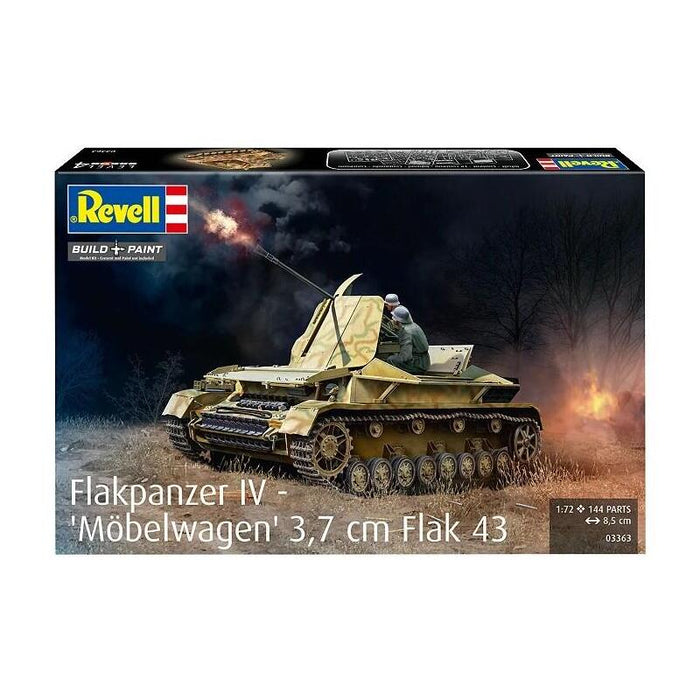 Model De Plástico Czolg Flakpanzer Iv 3,7 Cm Flak 43 1:72