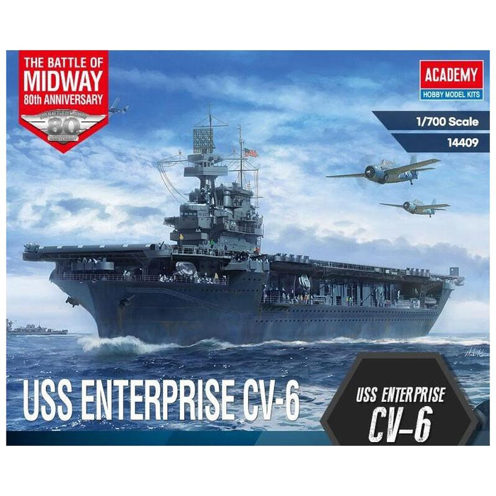 Model Plastikowy Statek Uss Cv-6 Enterprise Battle Of Midway