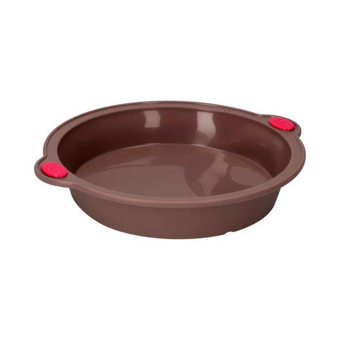Molde Redondo Reforzado De Silicona Premium 24cm