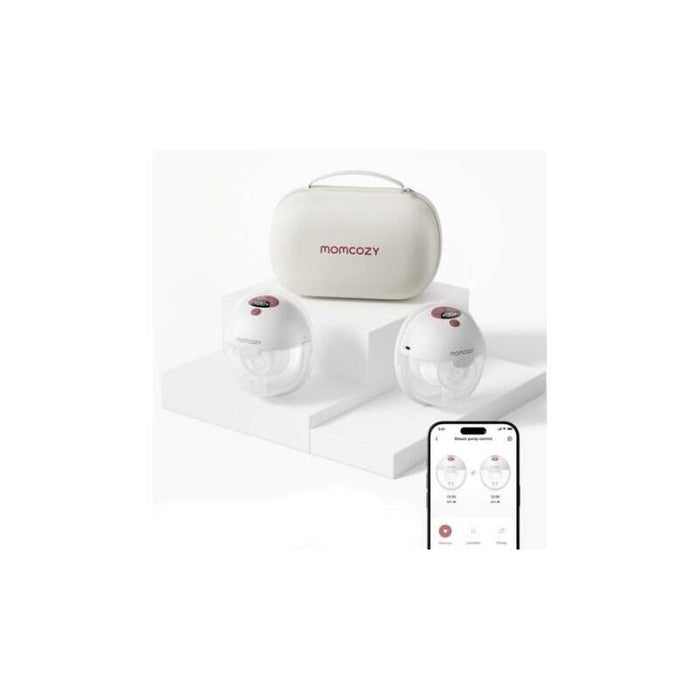 Momcozy M5 Extractor De Leche Con Control Mediante Aplicación  Set Doble Rojo