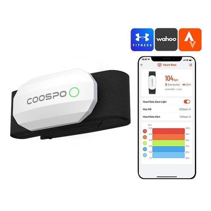 Monitor Coospo H808s-W Ble/Ant+ Blanco  De Frecuencia Cardíaca