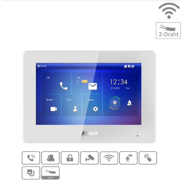 Monitor Lcd 7" Ip Wi-Fi/Doorphone Vth5422hw-W Dahua