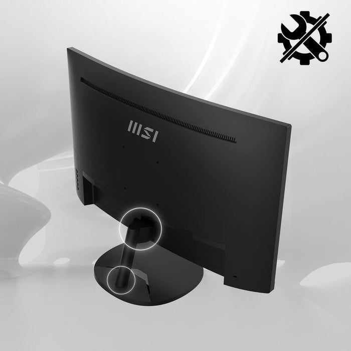 Monitor Led 27  Msi Pro Mp271ca Negro Curvo