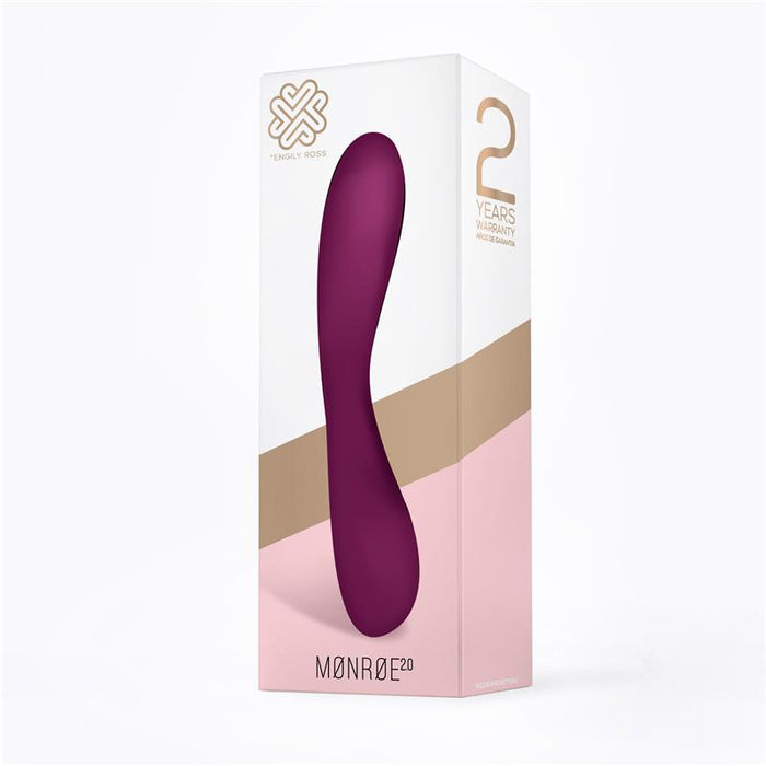Monroe Vibrador Silicona Recargable Usb Púrpura