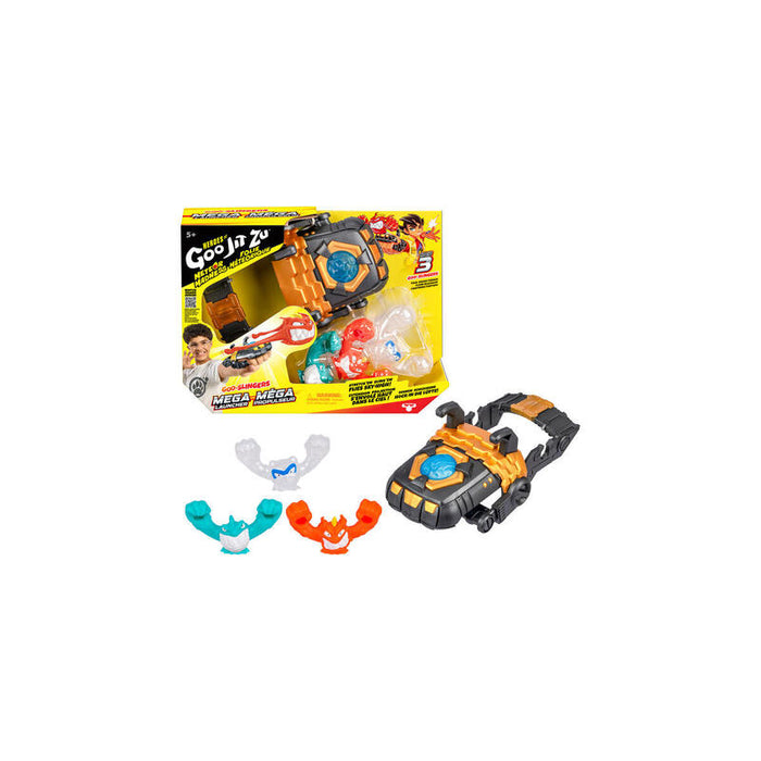 Moose Toys Heroes Of Goo Jit Zu - Meteor Madness Goo-Slingers Mega Launcher, Figura De Juguete Que Incluye 3 Figuras 42989