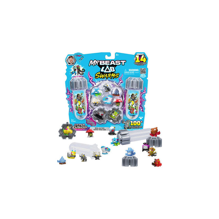 Moose Toys Mrbeast Lab Swarms S3 Mega Lab 14 Pack - Avalanche Globe, Figura De Juguete Artículos Surtidos 24787