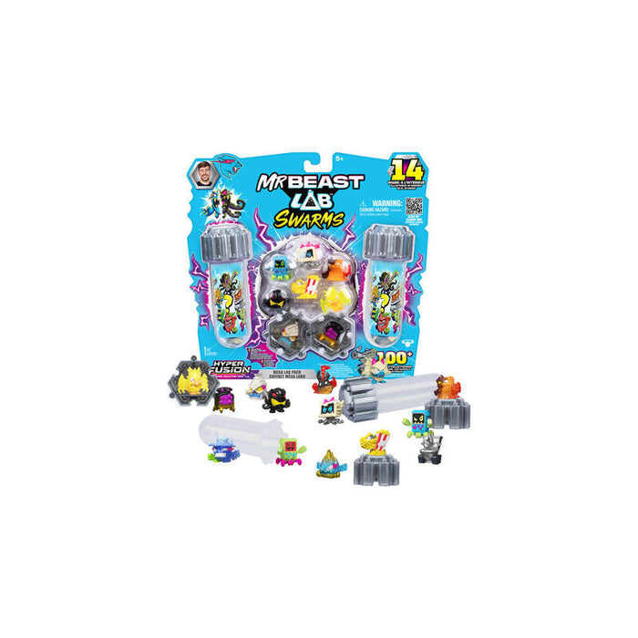 Moose Toys Mrbeast Lab Swarms S3 Mega Lab 14 Pack - Huesos De Leche, Figura De Juguete Artículos Surtidos 24788