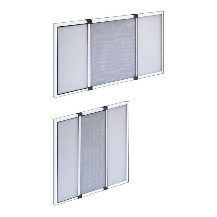Mosquitera Con Marco Extensible, Blanca, 70-132 X 50 Cm