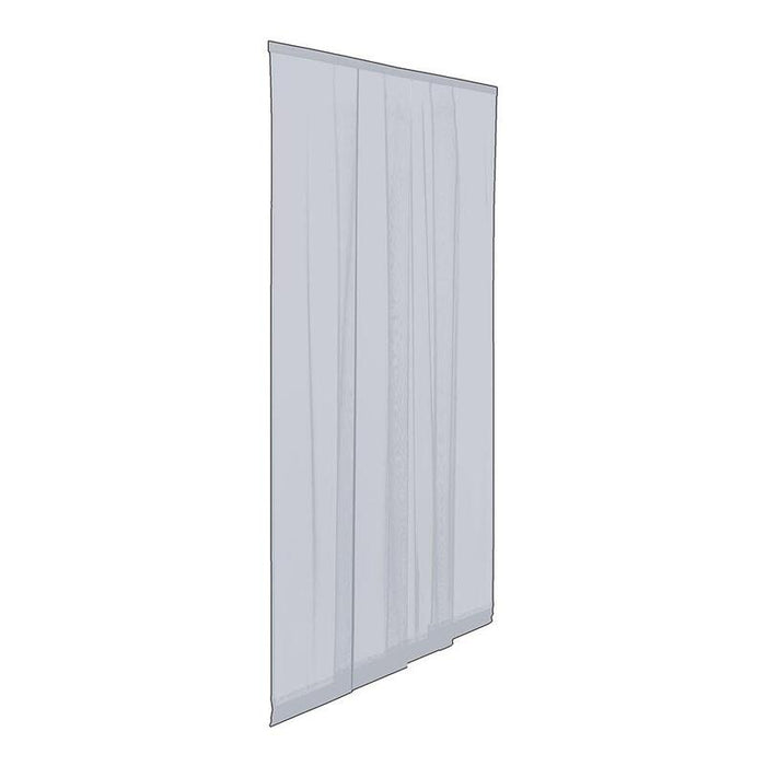 Mosquitera En Tiras Para Puerta, Adaptable, Color Gris, 140 X 240 Cm, 6 Piezas 28 X 240 Cm