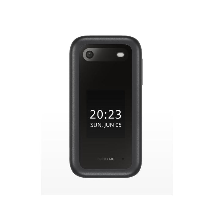 Movil Nokia 2660 Flip Negro, 2.8", Tft Lcd, 240 X 320, Unisoc, T107, Ram Interna 0.048 Gb, 0.128 Gb, Microsdhc, Dual Sim, Cã¡Mara Principal 0.3 Mp, 1450 Mah