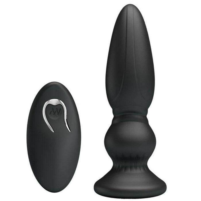 Mr Play - Vibrador Potente Control Remoto Anal Plug Negro