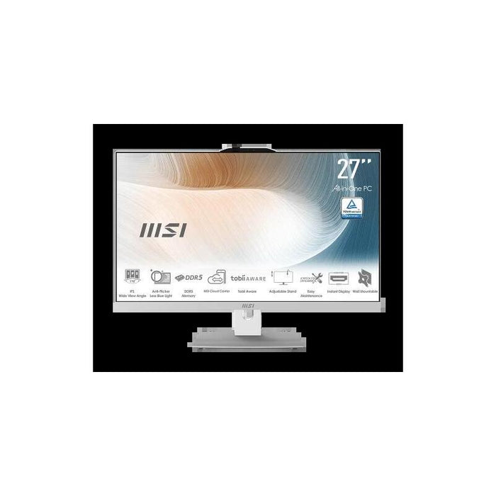 Msi Aio Modern Am242p 1m-2253eu. 23.8" Ips Led Fhd. Uma. So-Dimm Ddr5 16gb (8gb*2). 512gb. W11 Pro.Blanco