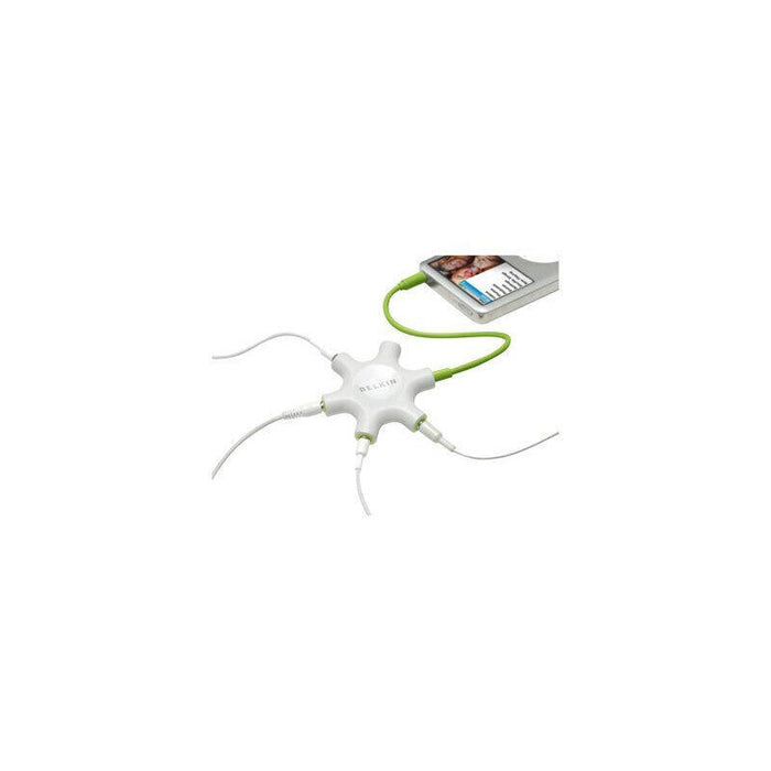 Multi Headphon Split 5 X 3,5mm F8z274bt, Green,White, 1x