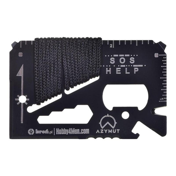 Multiherramienta Azymut Tool Card Tarjeta Multifunción - 13 Herramientas + Caja De 85/53 Mm (H-O200930tc)
