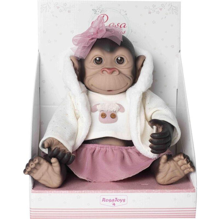 Muñeca  Bebe Reborn Mono Capucha Y Falda