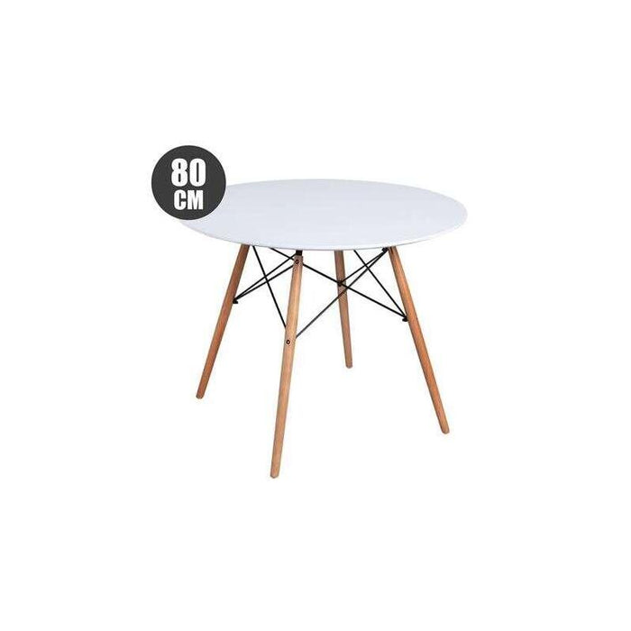 Muvip Mesa Redonda Design D500 80cm - Blanco