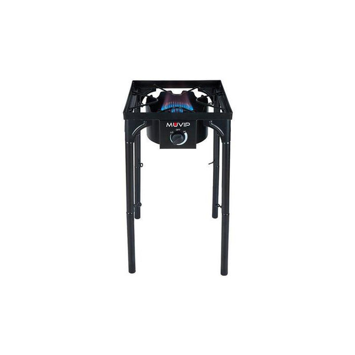 Muvip Mv0633 Fogon De Gas Alta Potencia - Quemador De Hierro Fundido - Potencia 4,6kw - Estructura Reforzada  - Llave