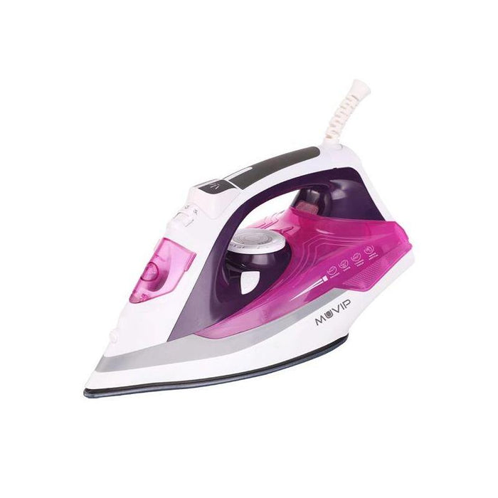 Muvip Mv0641 Plancha De Ropa Vapor 2200w - Suela De Ceramica - Funcion De Vapor Vertical - Sistema De Autolimpieza -