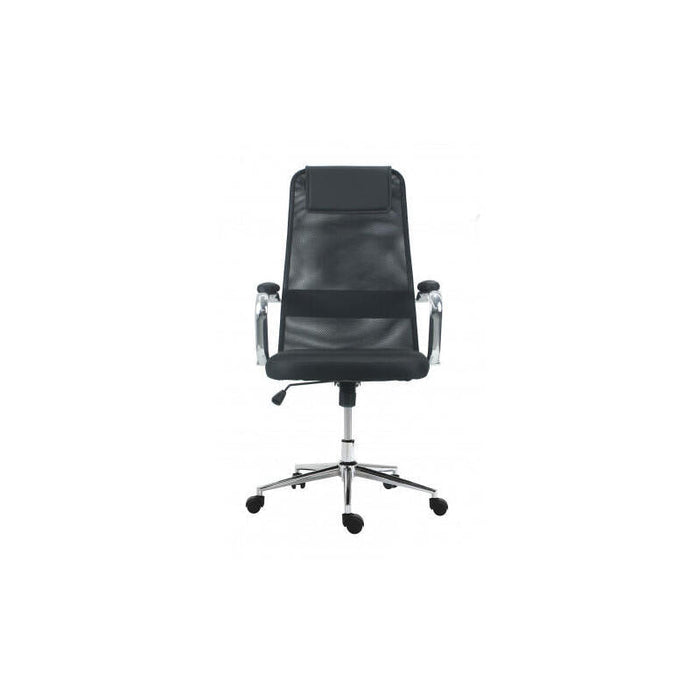 Muvip Silla Regulable Con Soporte Lumbar - Base Giratoria De Acero De 320mm - Peso Maximo 100kg - Asiento Acolchado -