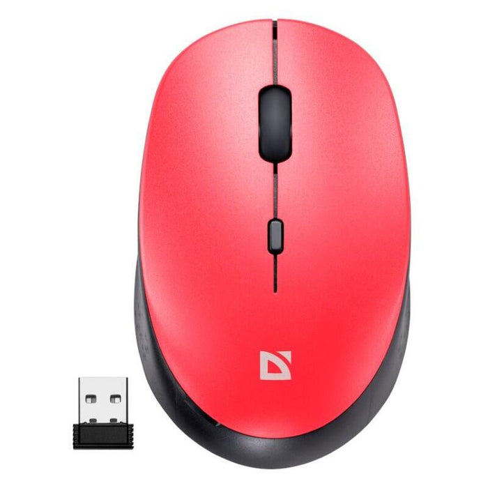 Mysz Bezprzewodowa Silent Click Auris Mb-027 800/1200/1600 Dpi Czerwona