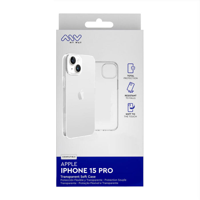 Myway Funda Compatible Con Apple Iphone 15 Pro Transparente