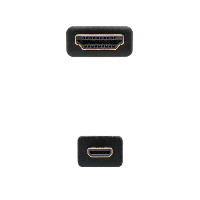 Nanocable Cable Micro Hdmi V1.4 Macho A Hdmi V1.4 Macho 1.80m - Alta Velocidad - Negro