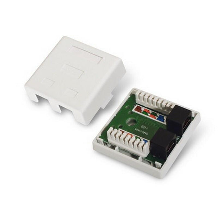 Nanocable Roseta De Superficie Rj45 Cat.6 Utp 2 Tomas