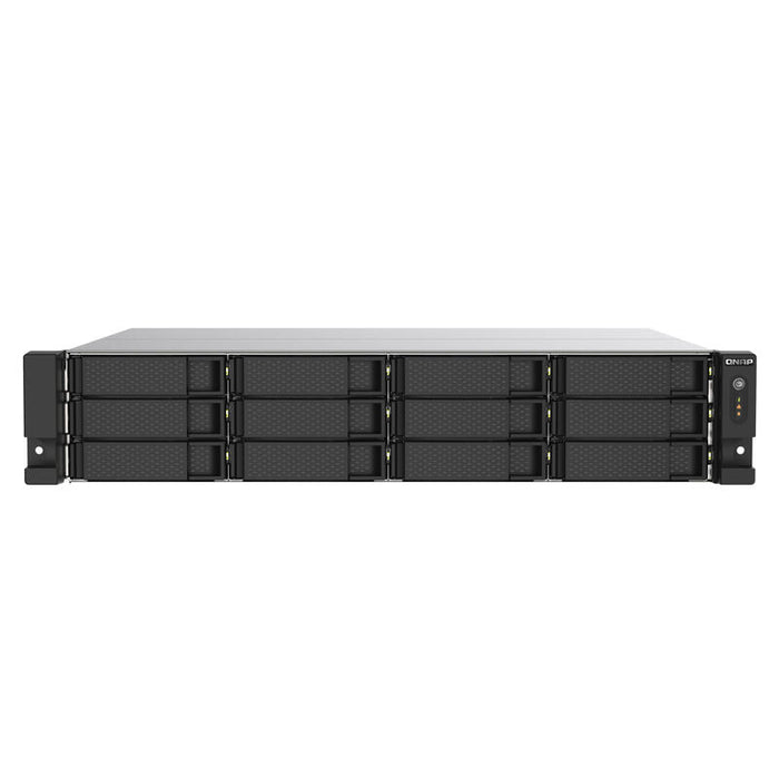 Nas Qnap Ts-1273au-Rp-8g 0/12hdd 2u Amd Ryzen V1500b, 4*2.2ghz, 8gb D4, 2.5 Gbe