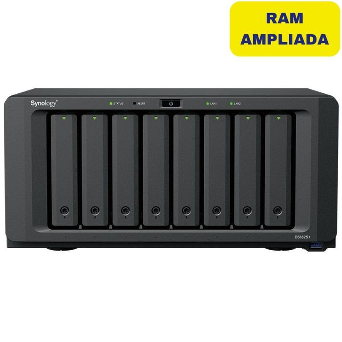 Nas Synology Diskstation Ds1825+ 8 Bahías 3.5'- 2.5' 16gb Ddr4 Formato Torre
