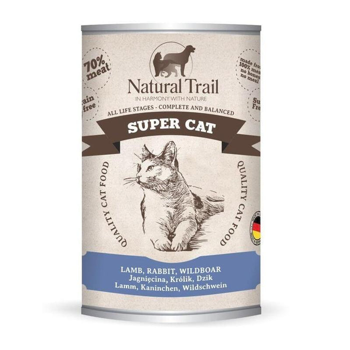 Natural Trail Cat  Super Lamb, Rabbit,Wildboar 400g