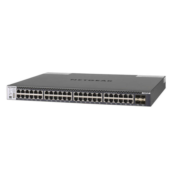 Netgear M4300-48x Conmutador L3 Gestionado 48 X 10 Gigabit Ethernet + 4 X 10 Gigabit Sfp+ Compartido Flujo De Aire De Delante Hacia Atrás Montaje En Rack