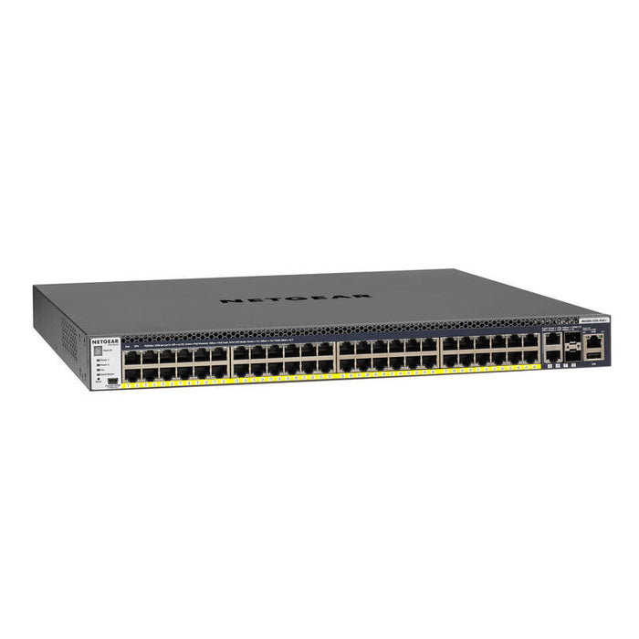 Netgear M4300-52g-Poe+ 550w Psu Gestionado L2/L3/L4 Gigabit Ethernet (10/100/1000) Negro 1u Energía Sobre Ethernet (Poe)